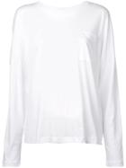 Adam Lippes Chest Pocket Longsleeved T-shirt - White