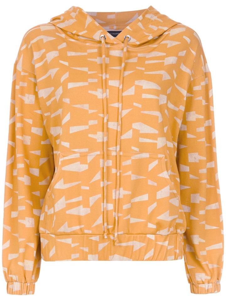 Andrea Marques Printed Hoodie - Orange