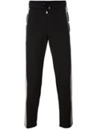 Versus Side Stripe Track Pants, Men's, Size: Medium, Black, Cotton/polyamide/spandex/elastane