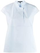 Luisa Cerano Tailored Sleeveless Top - Blue
