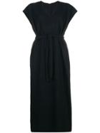 Barena Midi Wrap Dress - Blue