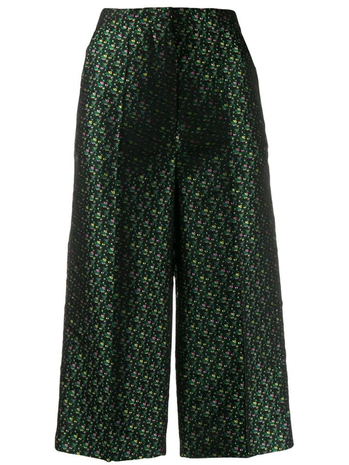 Rochas Floral Culottes - Green