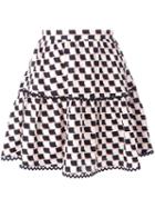 Kenzo Post-it Mini Skirt, Women's, Size: 40, Black, Silk