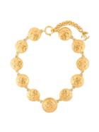 Chanel Pre-owned Cc Logo Coin Necklace - Gold