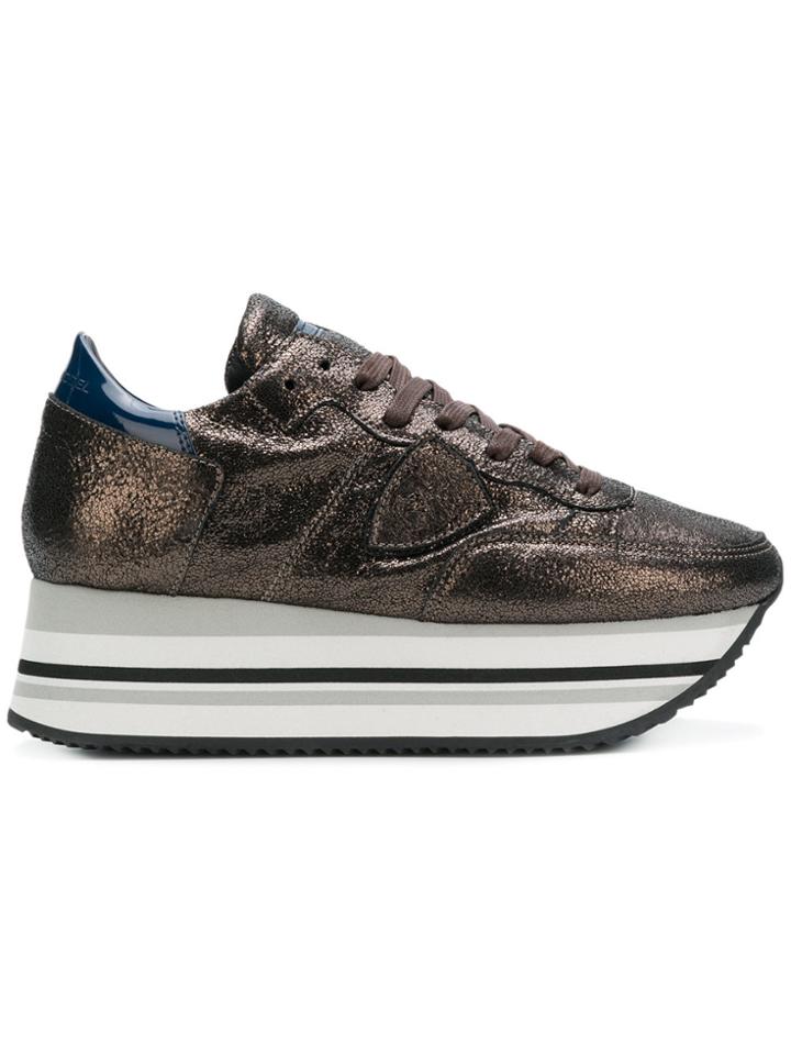Philippe Model Eiffel Sneakers - Brown