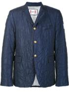Moncler Gamme Bleu Crumpled Effect Jacket, Men's, Size: Iv, Blue, Feather/goose Down/polyamide
