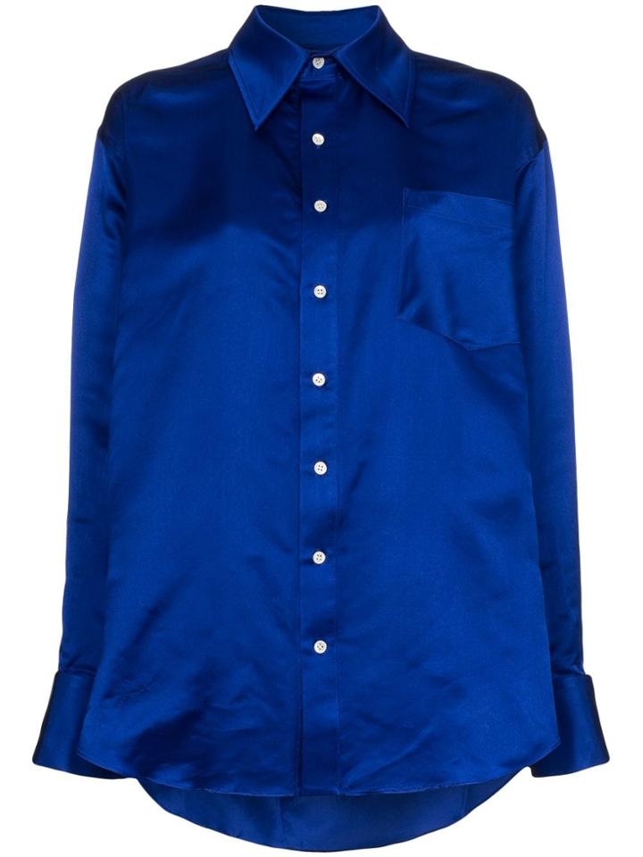 Matthew Adams Dolan Mad Os Oxfrd Shirt Ls Frnt Btn - Blue