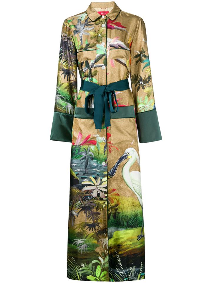 F.r.s For Restless Sleepers Printed Oversized Coat - Multicolour