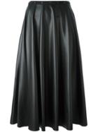 Giamba Pleated Skirt, Women's, Size: 40, Black, Polyester/polyurethane