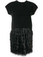 Balenciaga Vintage Fringed Cocktail Dress - Black