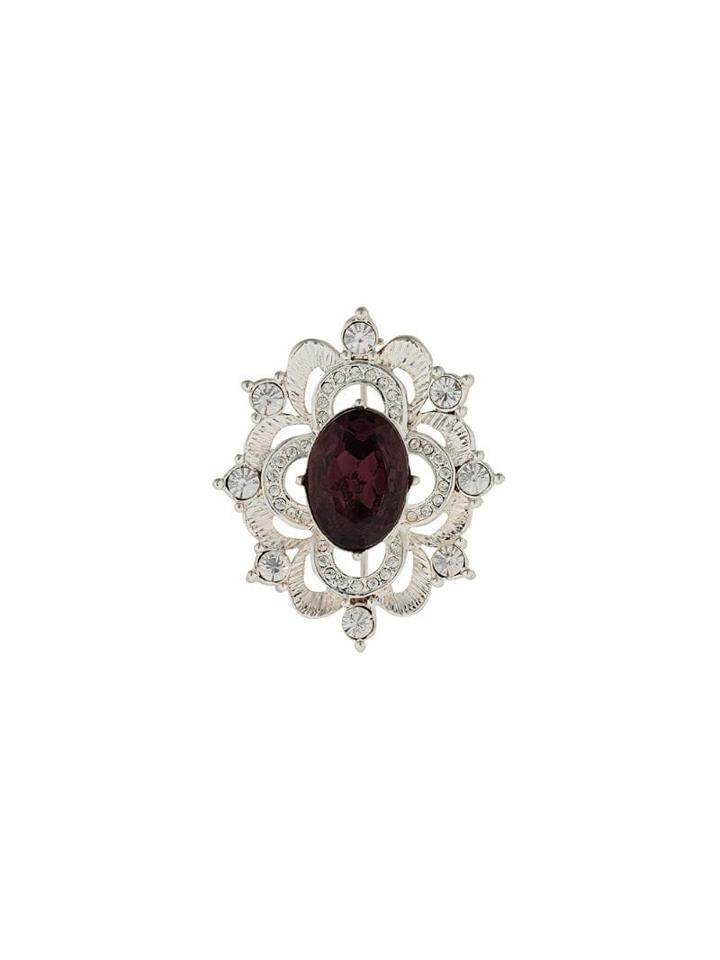 Susan Caplan Vintage 1980's Napier Edwardian Brooch - Silver