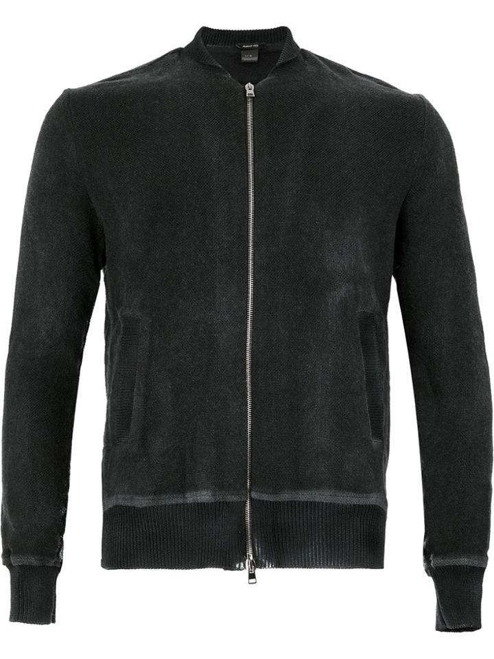 Avant Toi Fitted Long Sleeved Sweater - Black