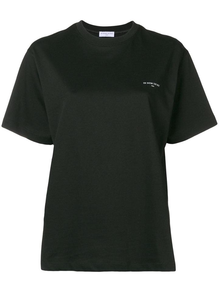 Ih Nom Uh Nit Script Printed T-shirt - Black