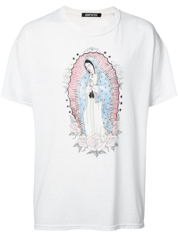 Adaptation - Our Lady Vintage T-shirt - Unisex - Cotton/polyester - Xs/s, White, Cotton/polyester