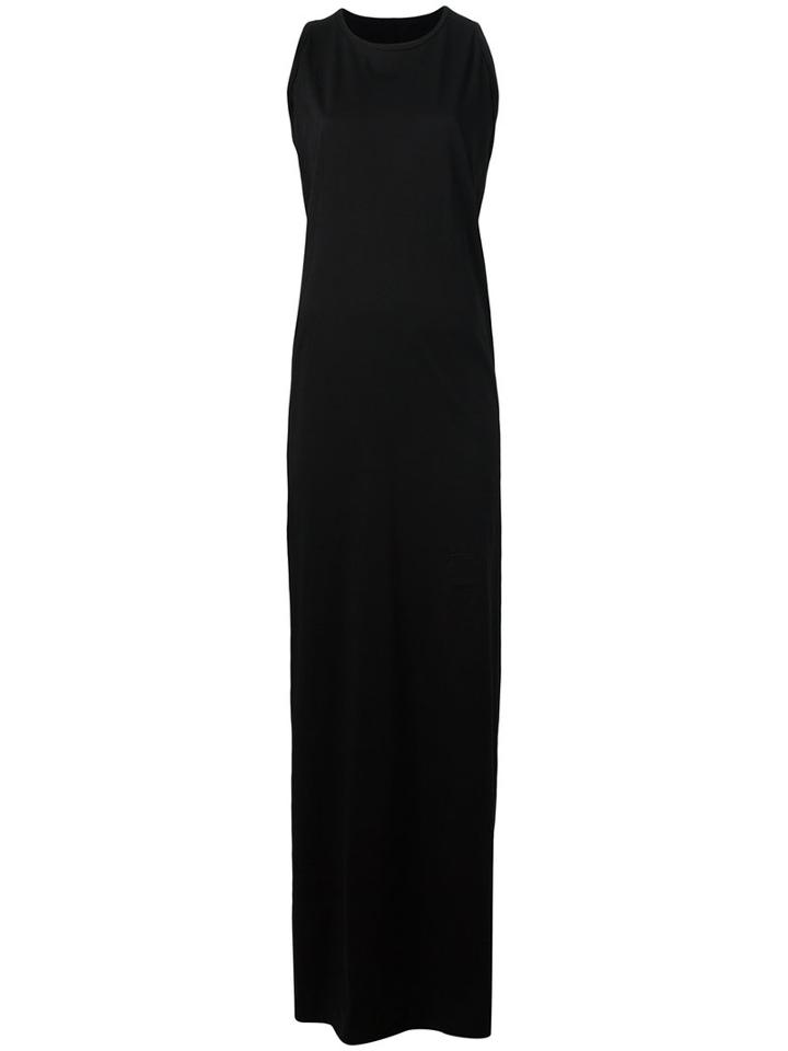 Rick Owens Drkshdw Sleeveless Maxi Dress, Women's, Size: Medium, Black, Cotton