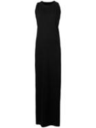 Rick Owens Drkshdw Sleeveless Maxi Dress, Women's, Size: Medium, Black, Cotton