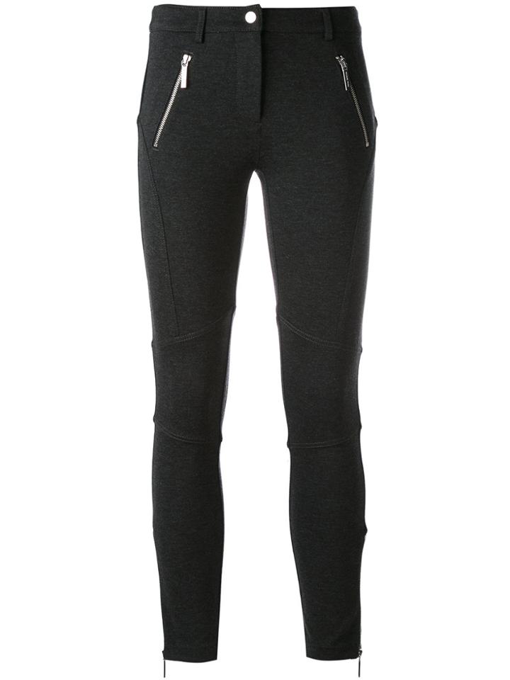 Michael Michael Kors Zipped Legs Skinny Trousers - Grey