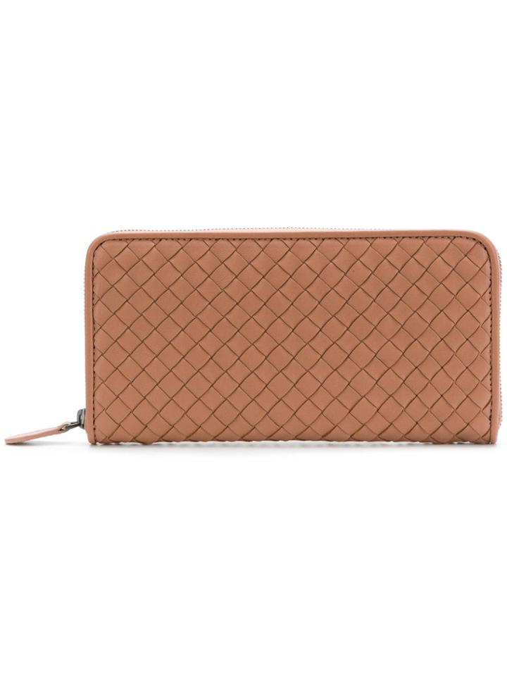 Bottega Veneta Woven Wallet - Pink