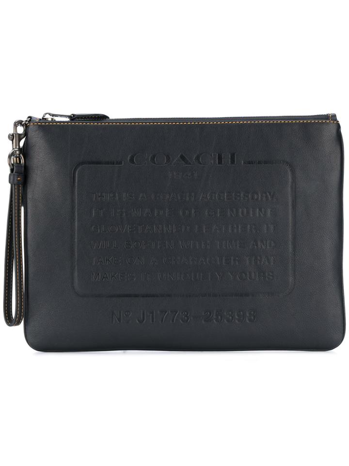 Coach Storypatch Pouch Bag - Black