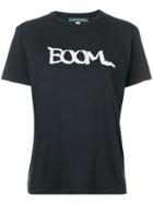 Alexa Chung Boom Print Boxy Tee - Black