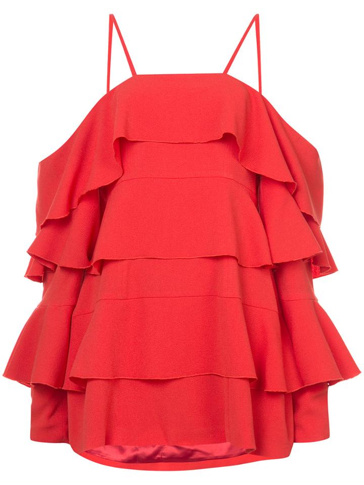 Strateas Carlucci Frill Tiered Mini Dress
