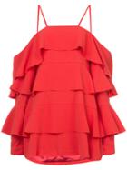 Strateas Carlucci Frill Tiered Mini Dress