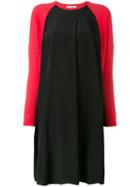 Lutz Huelle Contrast Dress, Women's, Size: Medium, Black, Silk/cotton