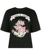 G.v.g.v. Oversized Botanical Marine Printed T-shirt - Black