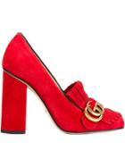 Gucci Fringed Pumps - Red