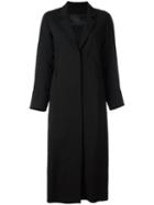 Herno Single Breasted Coat, Women's, Size: 42, Black, Wool/spandex/elastane/polyester/acetate