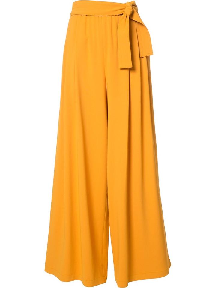 Tome - Crepe Karate Trousers - Women - Silk/spandex/elastane - Xs, Yellow/orange, Silk/spandex/elastane