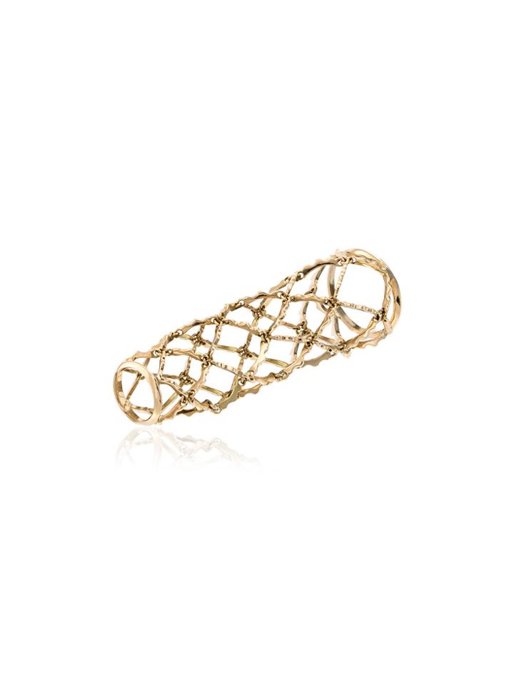 Gaelle Khouri Connection Ring - Metallic