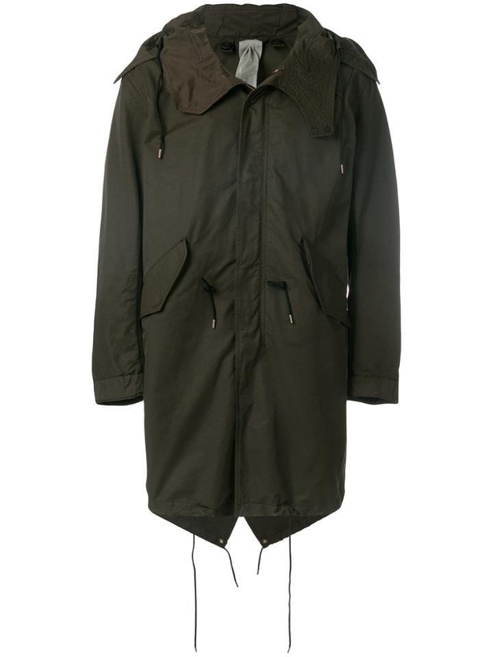 Ten-c Fishtail Parka - Green