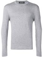 Neil Barrett Contrast Trim Sweater - Grey