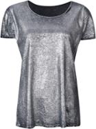 Rta Metallic (grey) T-shirt, Women's, Size: Small, Cotton/cashmere