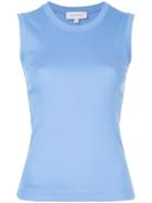 Ck Calvin Klein Rib Sleeveless Tank Top - Blue