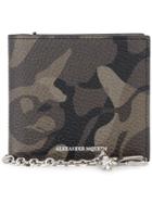 Alexander Mcqueen Camouflage Billfold Wallet - Green