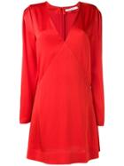 Givenchy Long Sleeve Mini Dress - Red
