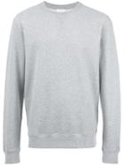 Sunspel Crew Neck Sweatshirt, Men's, Size: Xl, Grey, Cotton