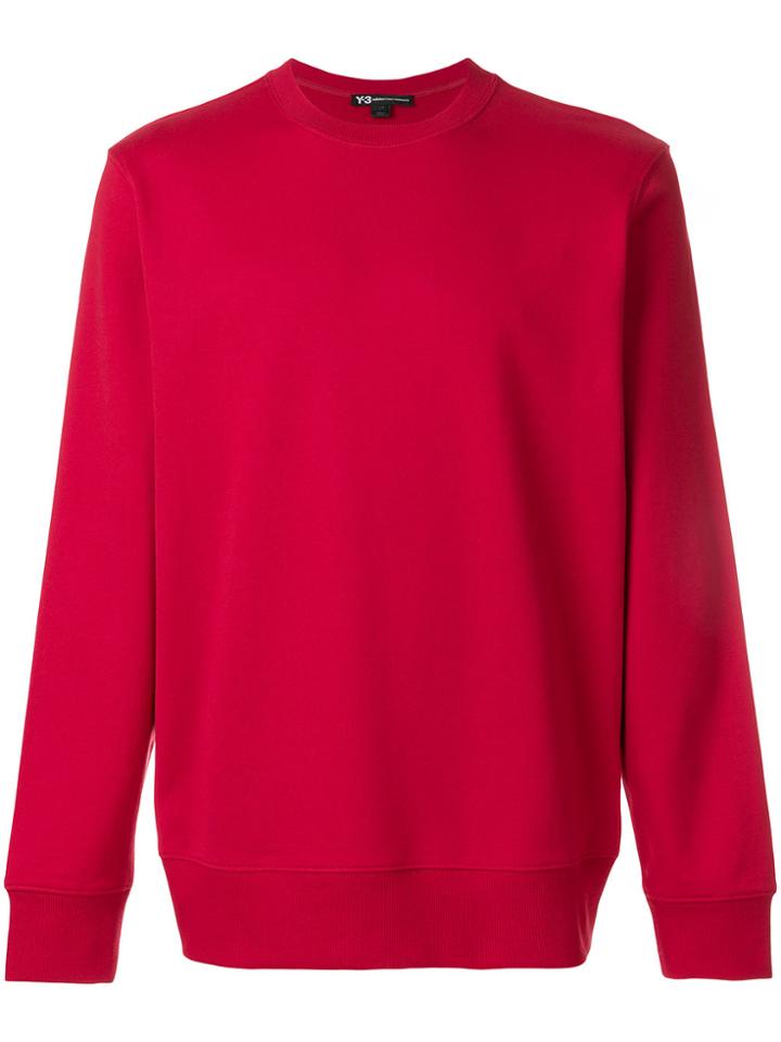 Y-3 Crew Neck Cobra Sweater - Red
