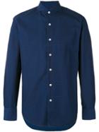 Canali - Classic Plain Shirt - Men - Cotton - Xl, Blue, Cotton