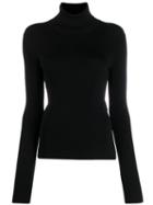 Helmut Lang Ribbed Turtleneck - Black