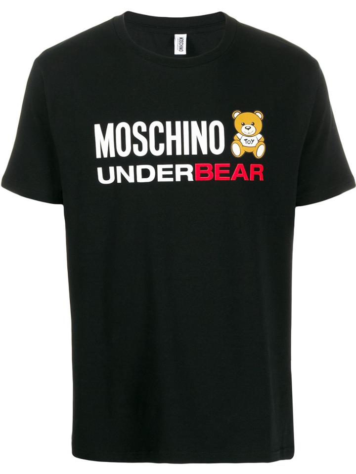 Moschino Underbear Logo T-shirt - Black