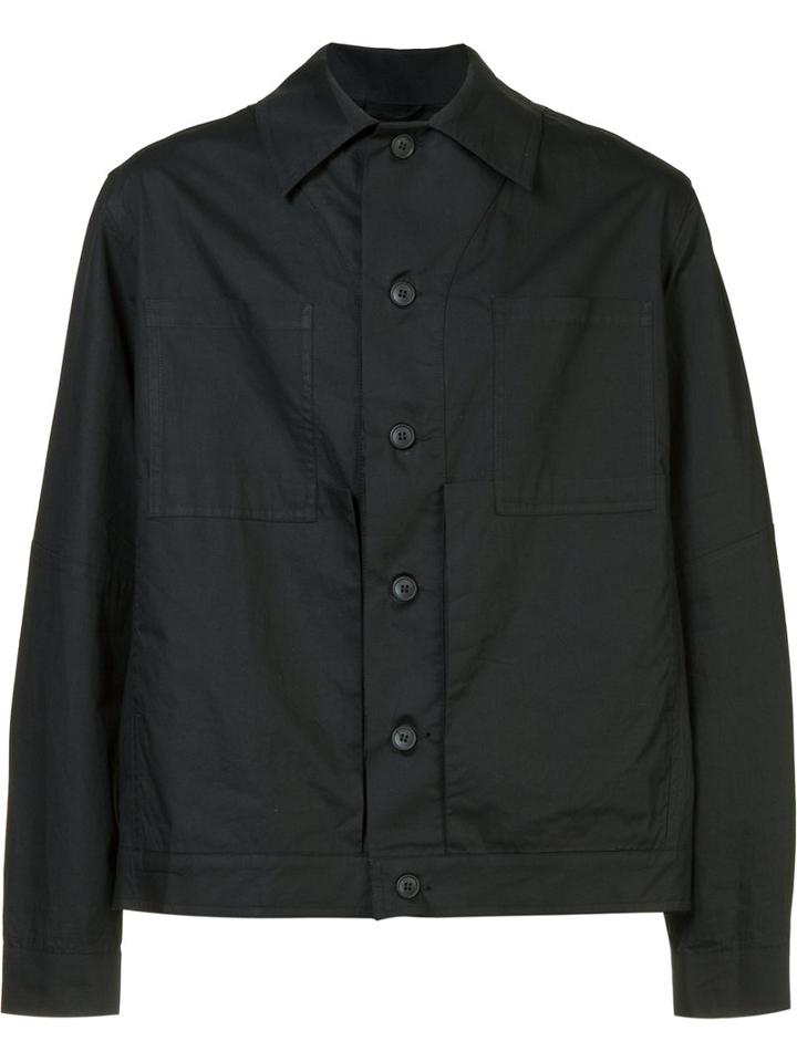 Craig Green Long Sleeve Work Jacket, Size: Small, Black, Cotton