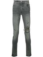 Amiri Glitter Distressed Jeans - Grey