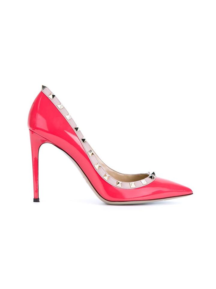 Valentino Garavani Rockstud Pumps, Women's, Size: 39.5, Pink/purple, Goat Skin