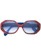 Rosie Assoulin Oversized Sunglasses - Red
