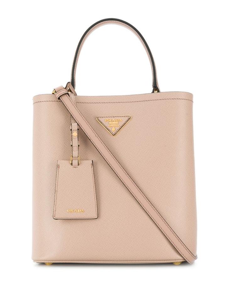 Prada Double Saffiano Tote Bag - F0udw Cipria
