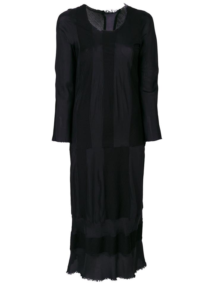 Comme Des Garçons Vintage Striped Panelled Dress - Blue