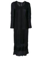 Comme Des Garçons Vintage Striped Panelled Dress - Blue